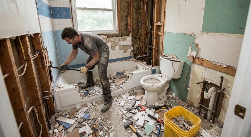 Bathroom Demolition in Frederick, MD