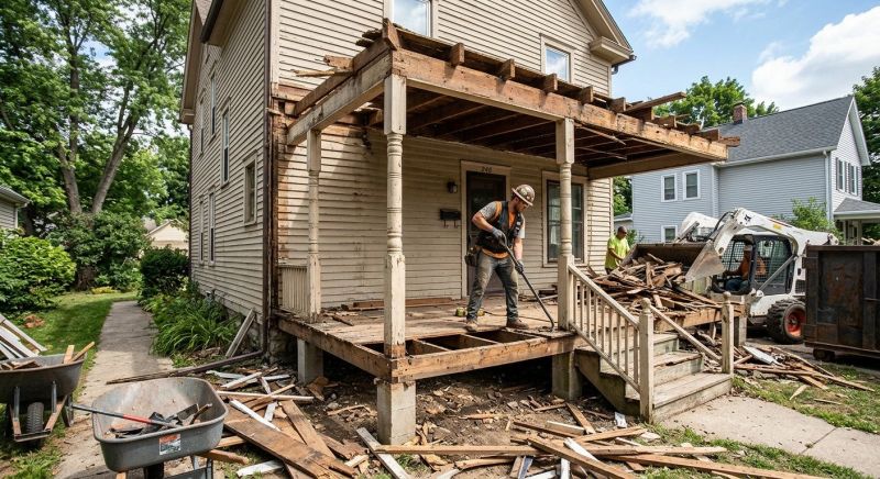 Concrete Porch Removal in Sacramento, CA