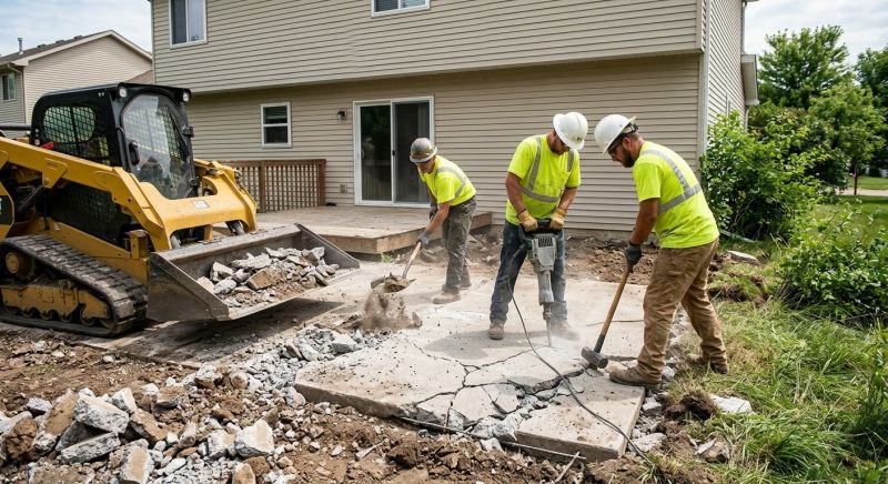 Patio Slab Demolition in Sacramento, CA