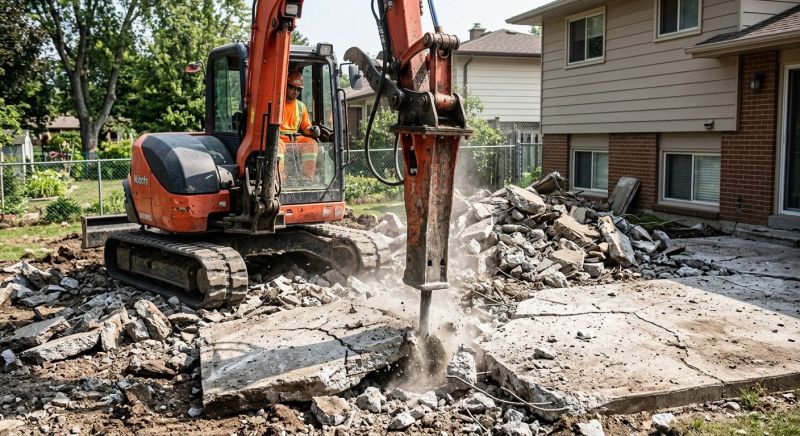 Concrete Patio Demolition in Bergen County, NJ