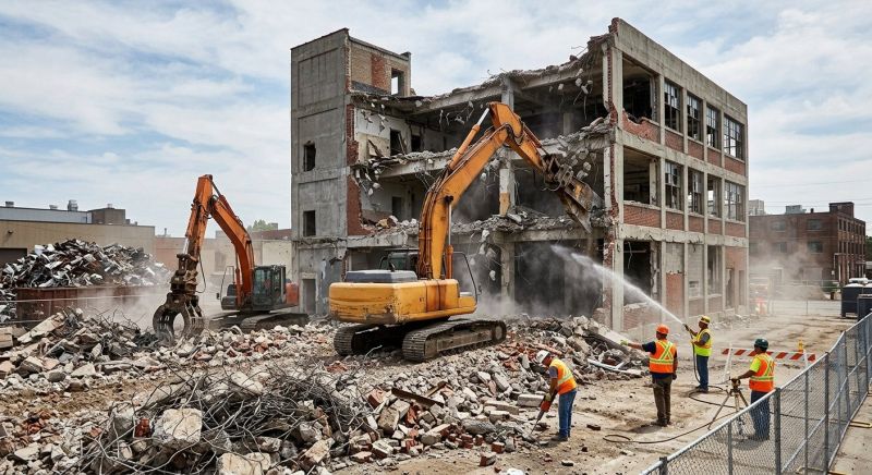 Factory Demolition in Katy, TX