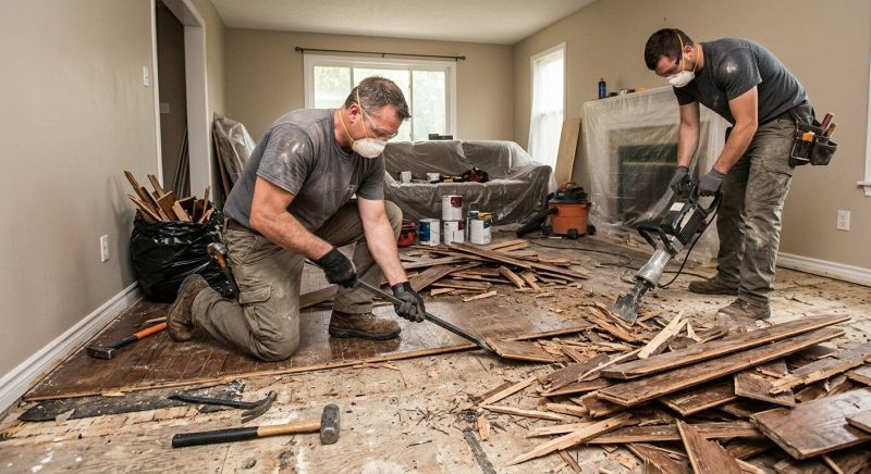 Hardwood Floor Demolition in Frederick, MD