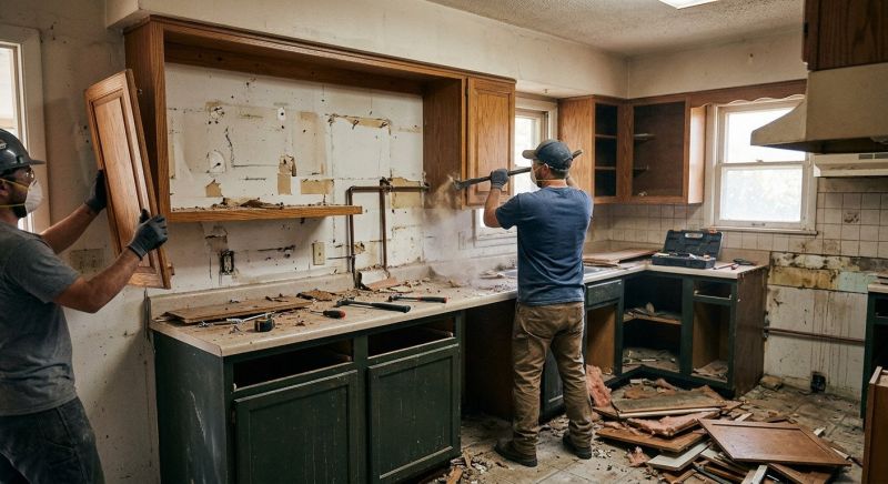 Kitchen Cabinet Demolition in Sacramento, CA
